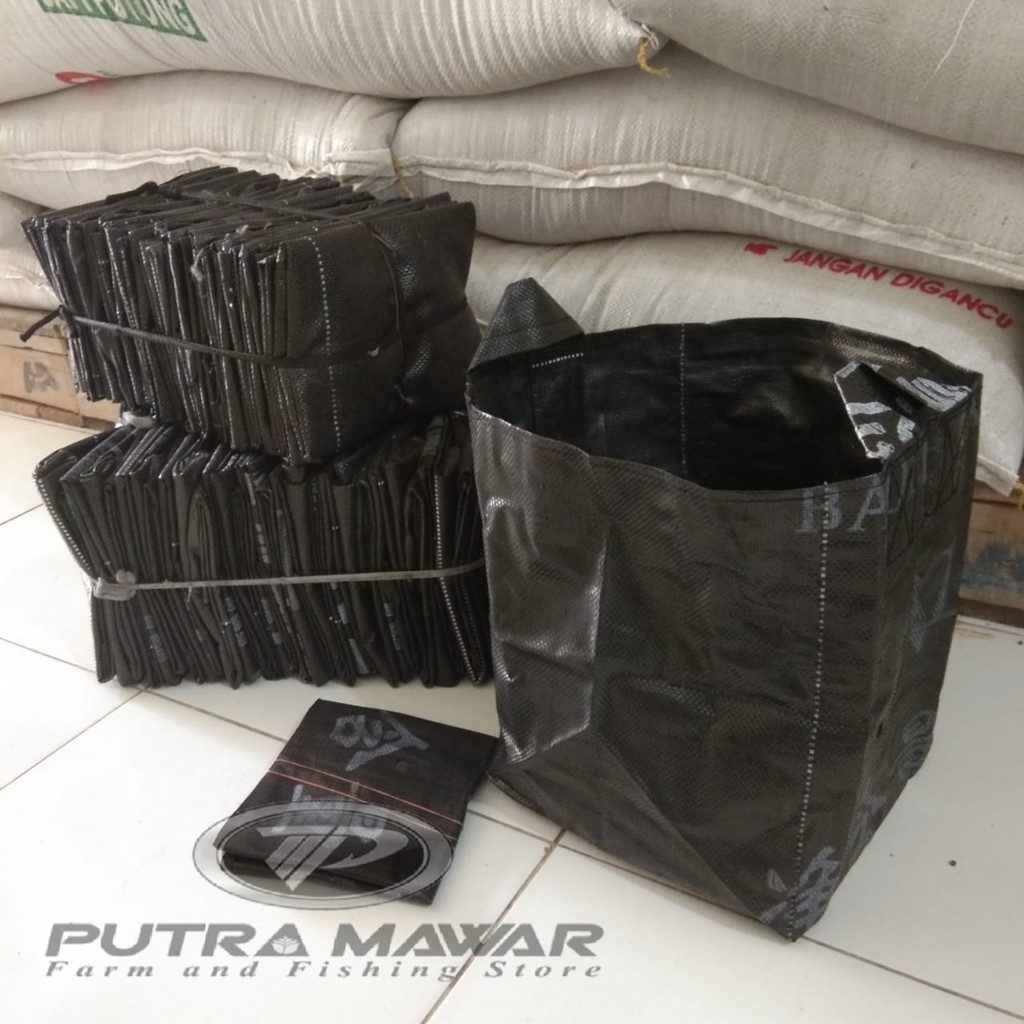 PLANTERBAG 22 LITER/Tinggi 30cm-DiaØ 30cm(Handle Hitam)