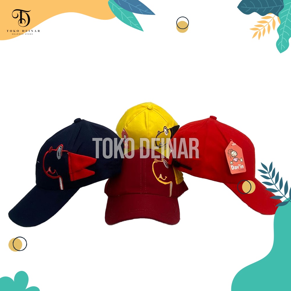 Topi Anak Laki Laki Model Baseball Motif Dinosaurus / Snapback Anak Usia 2-10 Tahun / Bahan American Dril Premium Quality Tidak Panas Dipakai Kualitas Distro / Beanie Hat Balita Cewek Cowok Lucu Murah / Bucket Batita Termurah Terlaris / Bisa COD-2
