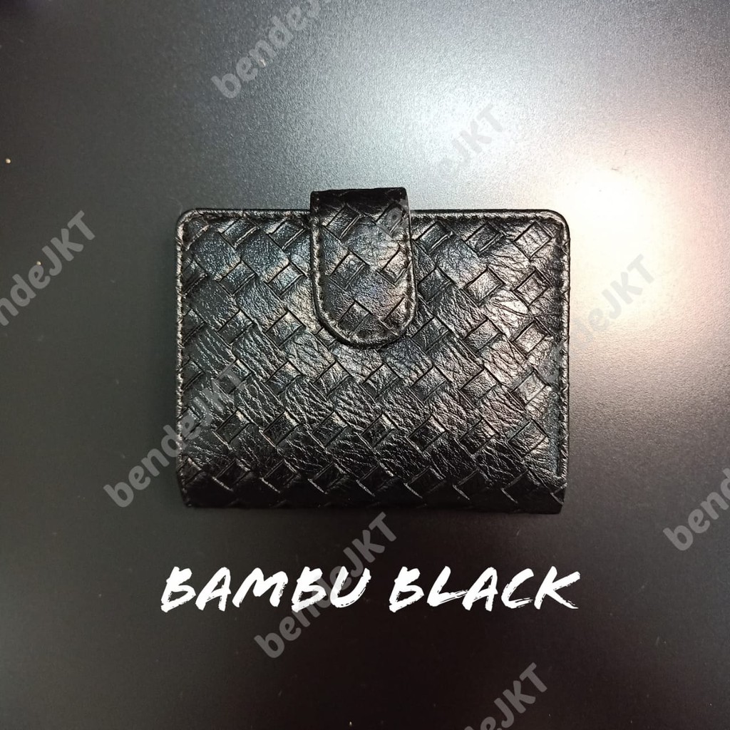 DOMPET KARTU BAMBU SERIES BENDE DAN UANG KERTAS PREMIUM WANITA IMPORT TEMPAT KARTU