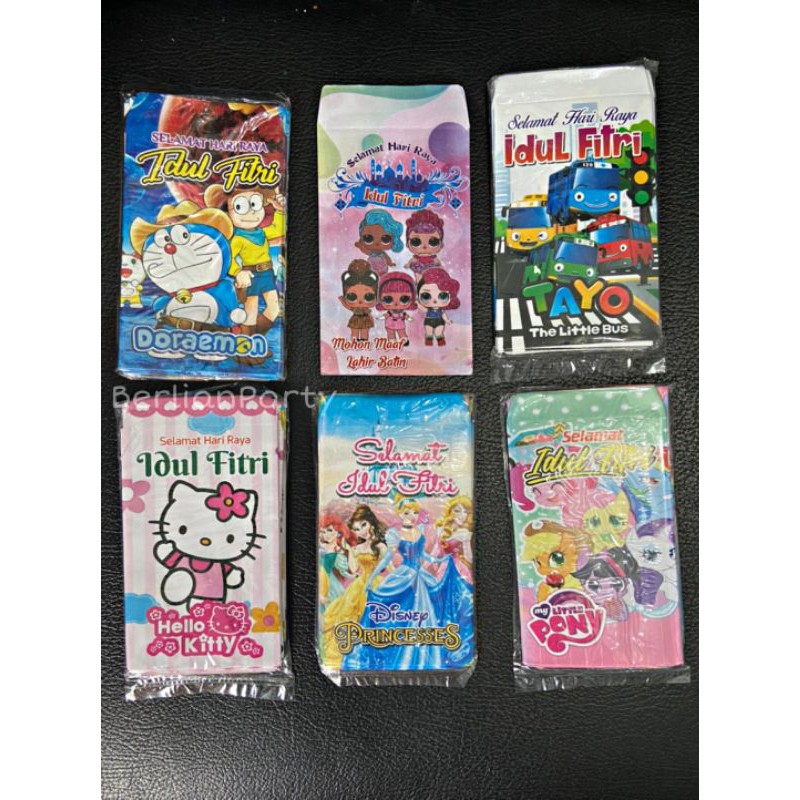 

Amplop Lebaran / Angpao Idul Fitri Karakter 1pack isi 10 Lembar