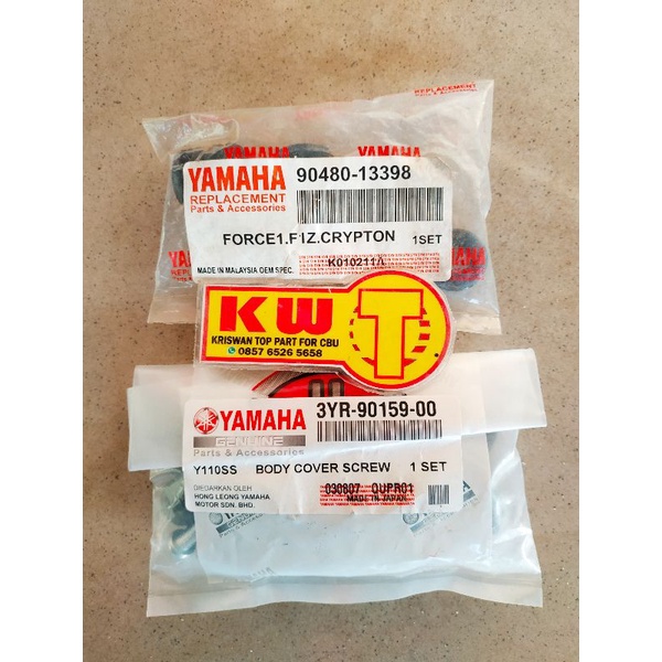 baut body force1 baut body f1z plus karet baut body crypton plus karet ori