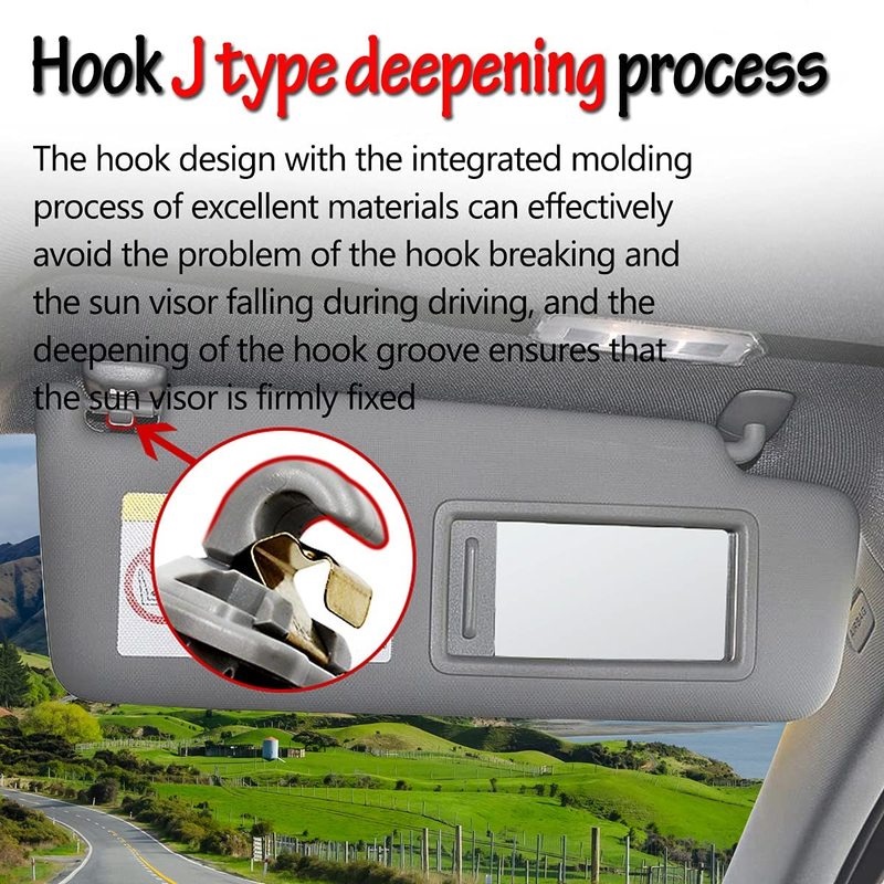 2Pcs Sun Visor Clip / Sun Visor Hook Clip Bracket for Audi A1 A3 A4 A5 Q3 Q5(8E0 857 562)A7 B6 B7 B8 S4 S5