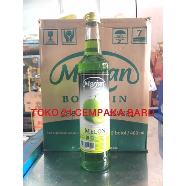 Marjan Boudoin Sirup Rasa MELON 1 KARTON isi 12 BOTOL | Syrup Sirup Marjan Murah Promo