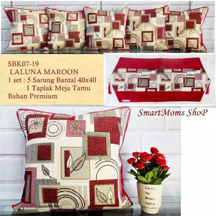 Sarung Bantal Sofa - Set Sarung Bantal Kursi Tamu Belgi Import