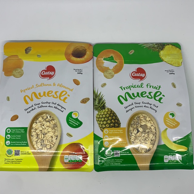 [FRESH STOCK] Oatsy Muesli 500gr Cereal All Varian