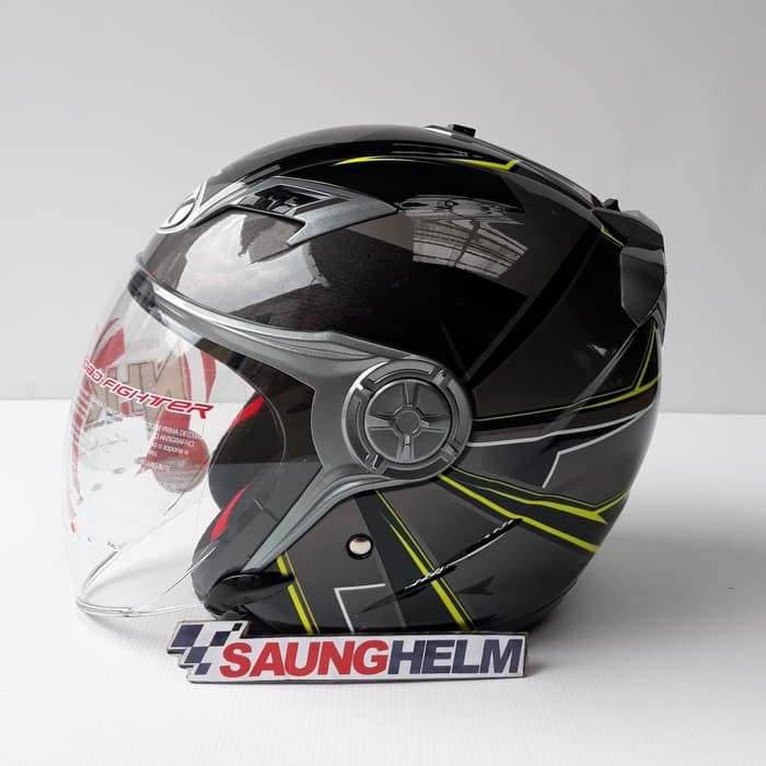 HELM NHK GLADIATOR HAWK BLACK YELLOW