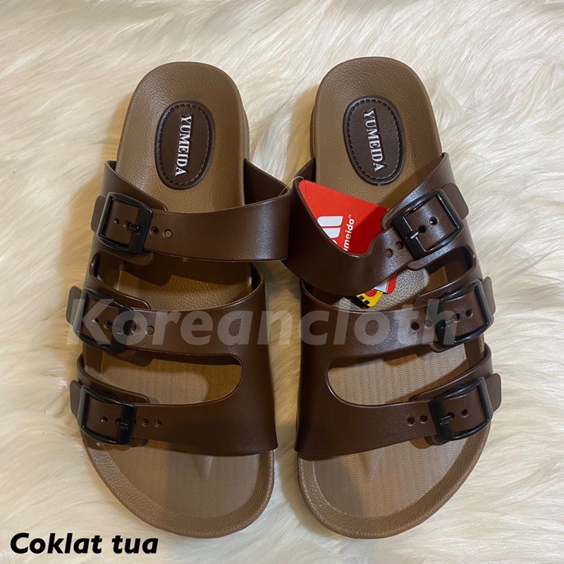 Sandal Karet Pria Yumeida (Ban 3) 9071 L - Sandal Slop Pria Wanita Yumeida 9071L