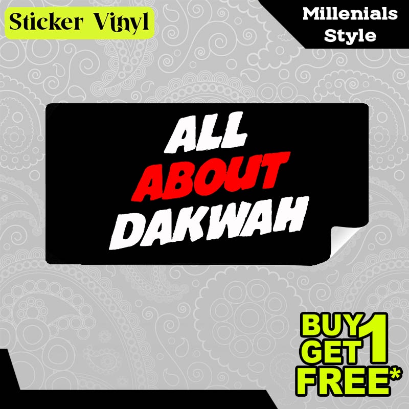

Stiker Sticker All About Dakwah Mengajak Kepada Kebaikan Tulisan Kalimat Gaul dan Kekinian Aesthetic Bahan Vinyl Satuan Anti Air