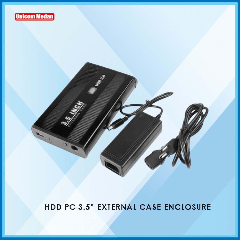 EXTERNAL CASE HDD 3.5&quot; SATA / CASING HARDDISK 3.5 INCH / HDD ENCLOSURE