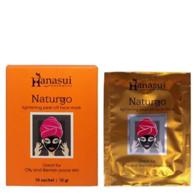 nl - masker wajah hanasui naturgo original BPOM 1 box