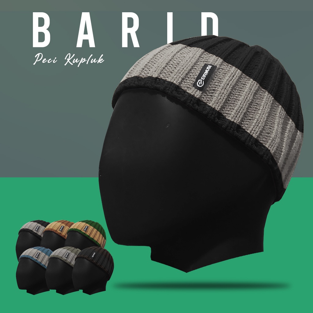 Topi Kupluk Sholat Short Beanie - Barid by Eirmuse