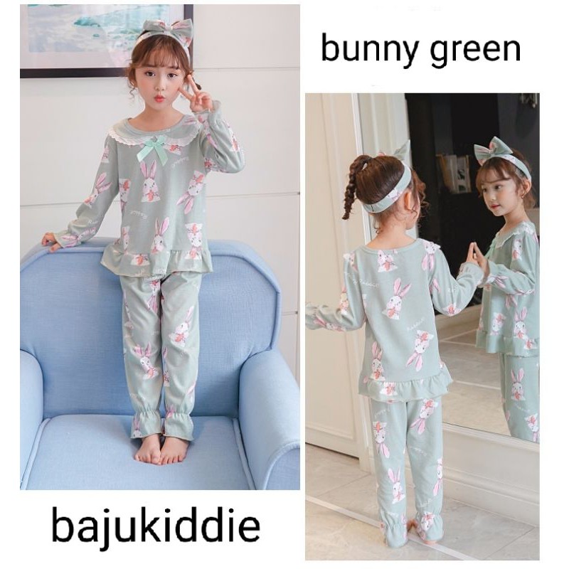 BAJU TIDUR ANAK KOREA / PIYAMA ANAK IMPORT / DASTER ANAK LENGAN PANJANG CELANA PANJANG IMPOR JUMBO