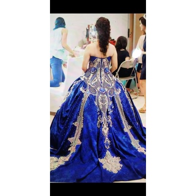 prewed gown /mama gown /dress prewed /blue gown /ball gown