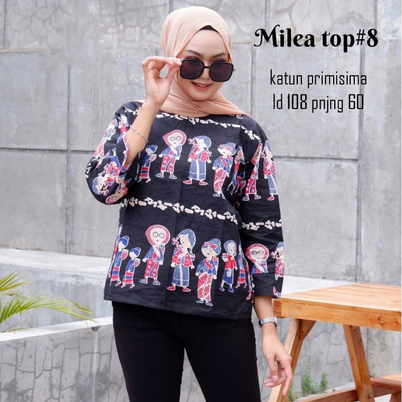 Blouse Batik Keluarga Simbok | Milea Top