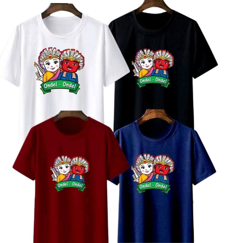 Baju Kaos Atasan Anak Dan remaja  Cowok Cewek/Fashion anak Kaos anak Laki laki Kaos anak perempun Motif Abang none (ondel ondel)