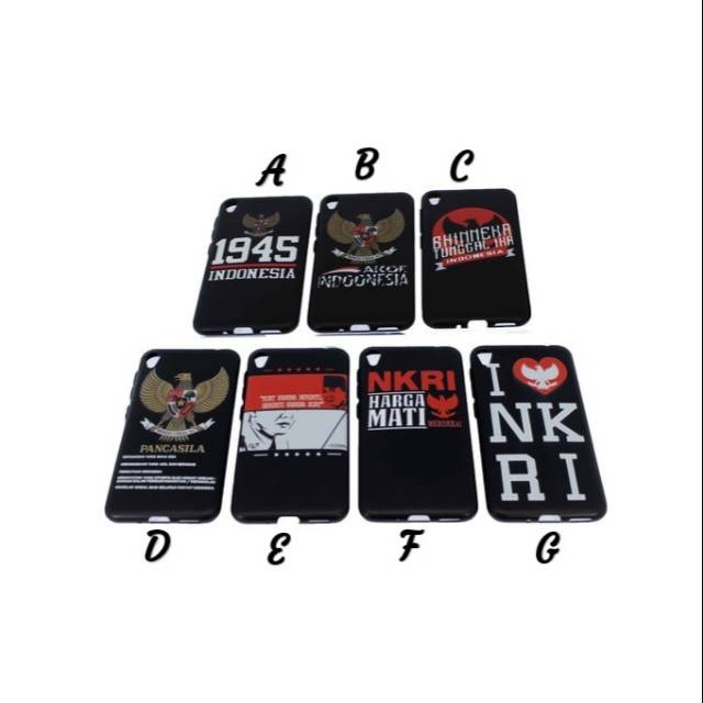 Oppo a37 / A37F / neo 9 - Softcase black button motif indonesia