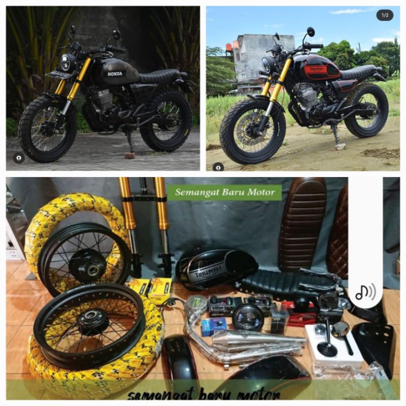 PAKET JAPSTYLE NEW MEGAPRO MONOSHOCK TIGER THUNDER MEGAPRO PRIMUS GL FULLSET SEMOTOR