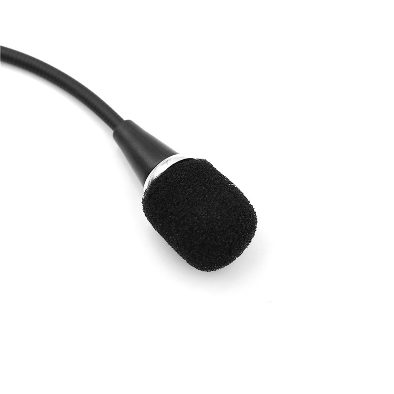 &lt; E2id &amp; &gt; Microphone Speaker Jack 3.5mm Flexible Untuk PC / Laptop