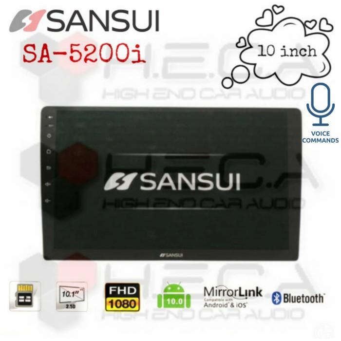 SANSUI SA-5200i Android 10 inch Universal Head Unit Double Din full hd