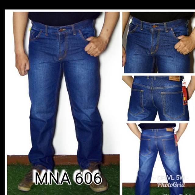 Celana Panjang Jeans / jin/ jins / levis / lepis denim pria standard regular fit lurus