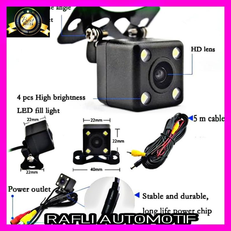 Kamera Mundur Mobil Kamera Parkir Monitor LED CCD Universal