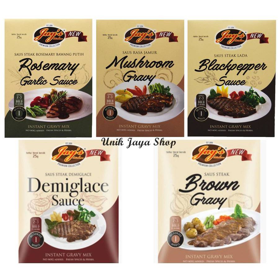 

Jay's Instant Gravy Mix Sauce Steak - Saus Steak