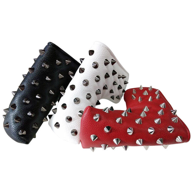 PREORDER Golf Penutup Kepala untuk Pisau Putter Paku Keling PU Kulit Magnetic Penutupan Golf