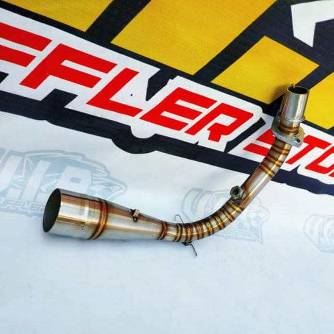 Leher Knalpot Racing VESPA S 125 VESPA LX 125 Full Stainless COD