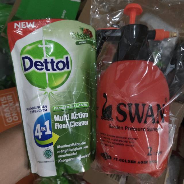 Paket Alat Semprot 2 liter + Dettol Disinfektan 700ml