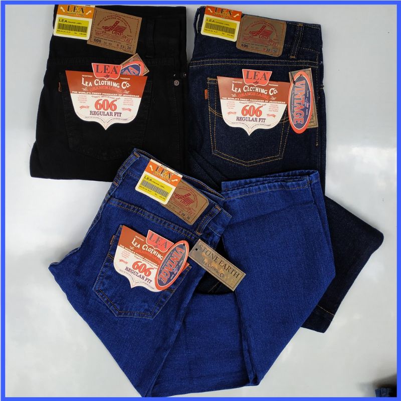 Celana Jeans Lea 606 Reguler fit Jins Pria Kekinian Clana Jens Murah Jean Original Celana Jeans Pria