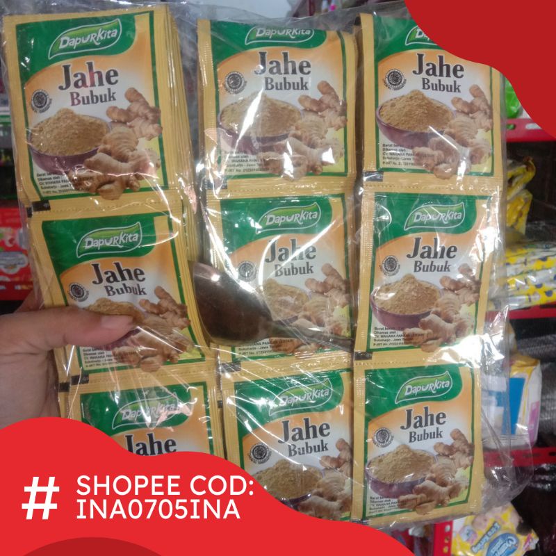 Jahe Bubuk Tabura 1 Renteng / Jahe Bubuk 500 x 12 Sachet