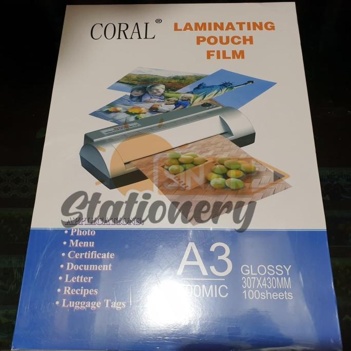 

Plastik laminating a3 coral