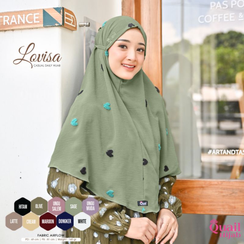 Jilbab Isntan Quail Model LOVISA