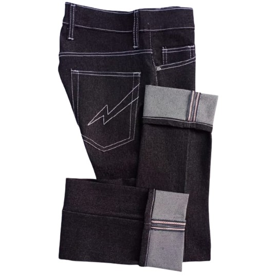 celana selvedge accent custom bahan denim jeans pria wanita terkini bisa request sesuai ukuran yang 