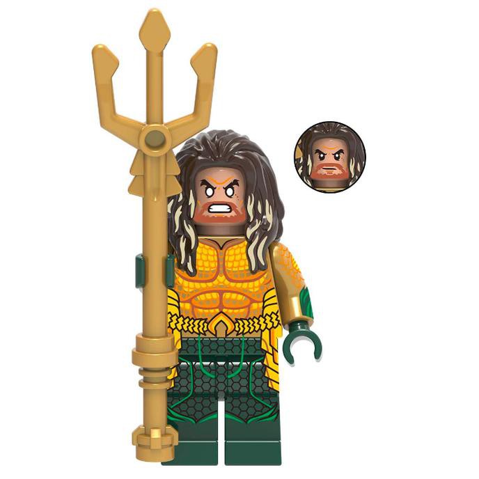 Kualitas Terbaik DC Justice League Aquaman Neptune Trident Arthur Minifigure Lego kw BANTING HARGA