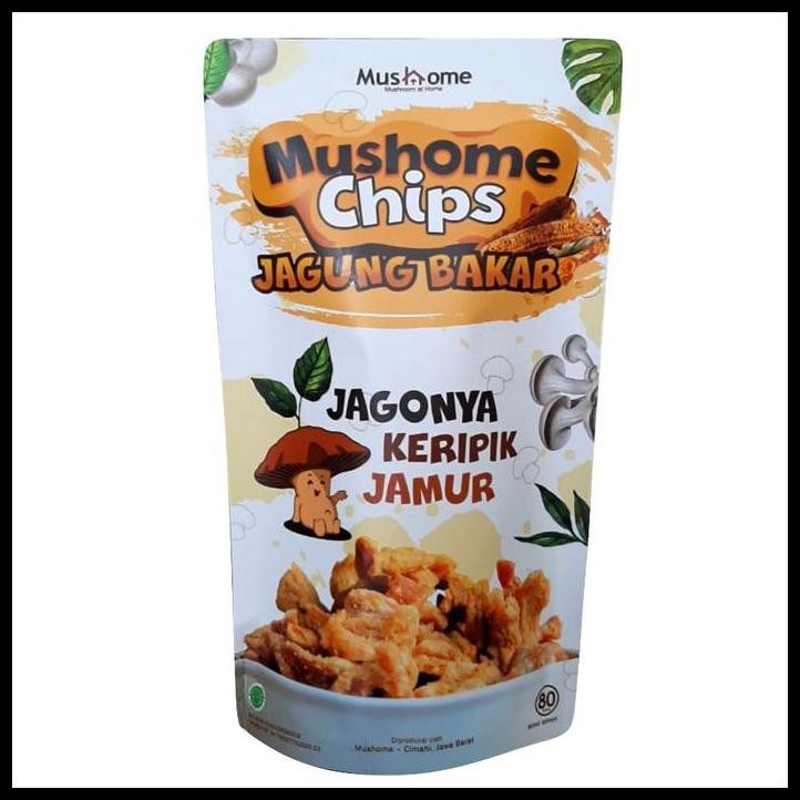 

Mushome Chips - Keripik Jamur Tiram Jagung Bakar - 80Gr