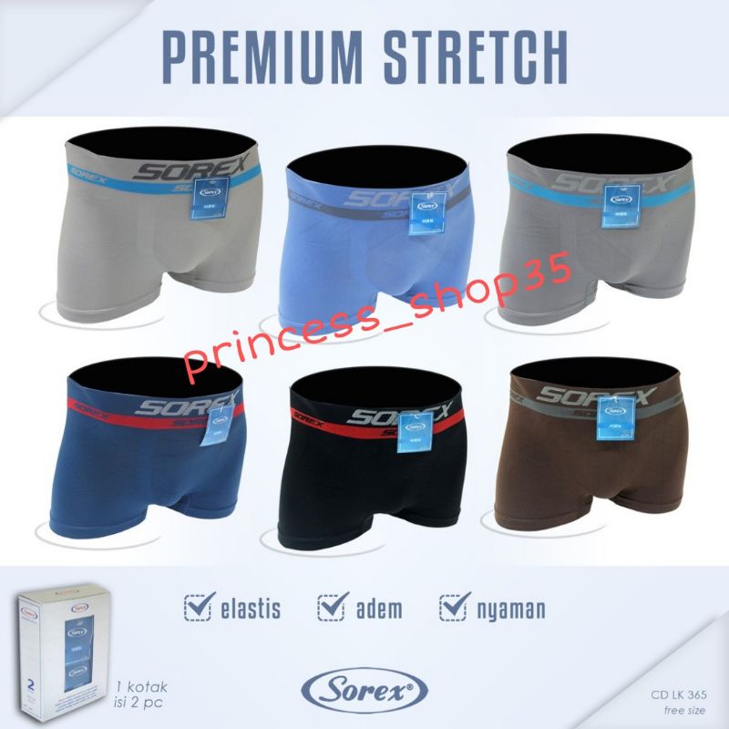 Boxer pria Celana Dalam Pria Sorex Celana Boxer Laki Dewasa art 364 Sorex