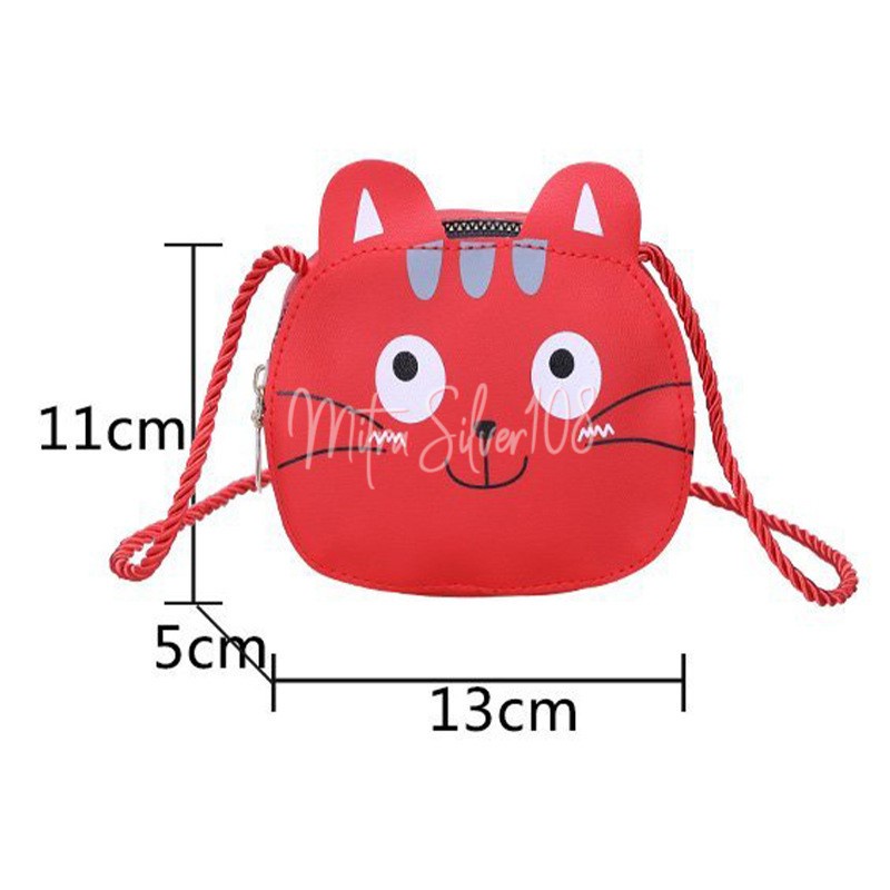 [MS108] TSS 04 - Tas Selempang Anak SlingBag Mini Lucu Motif Karakter Dompet Koin Import