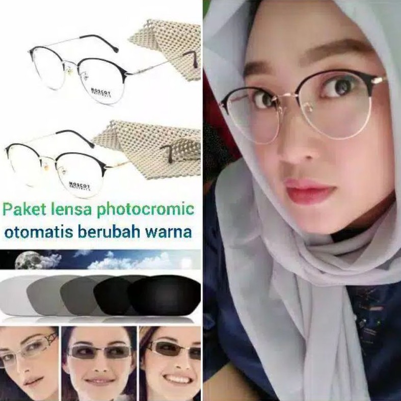 Frame kacamata Anti radiasi+kacamata paket photocromic anti radiasi