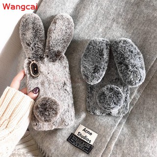 Samsung Galaxy S10e S10 S9 S8 S10 S9 S8 Plus S7 Edge Case Rabbit Hairy Winter Cartoon Case Cover Shopee Indonesia