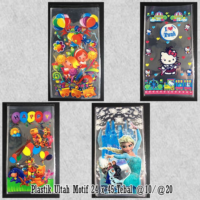 Plastik Ultah Motif 24 x 45 isi 20