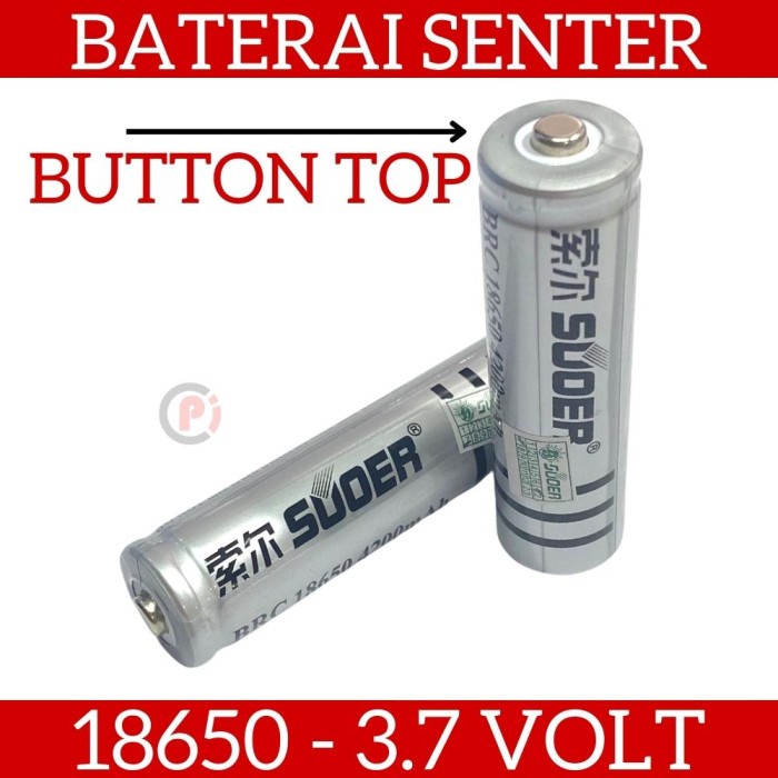 SUOER Baterai Lithium LiIon 3.7V 18650 Bisa Buat Senter Kipas