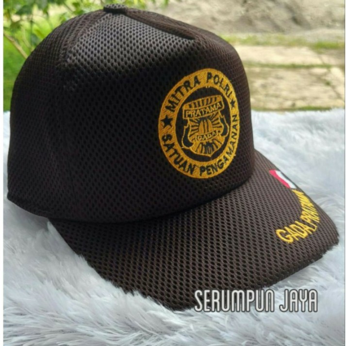 TOPI GADA PRATAMA - TG MP - TOPI GADA PRATAMA MITRA POLRI - TOPI GADA PRATAMA MITRA POLRI BORDIR