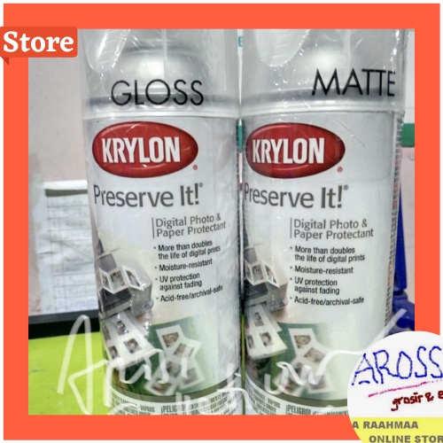Finishing ID card clear coating Antigores / Pelindung kertas spray krylon paper protectant and digit