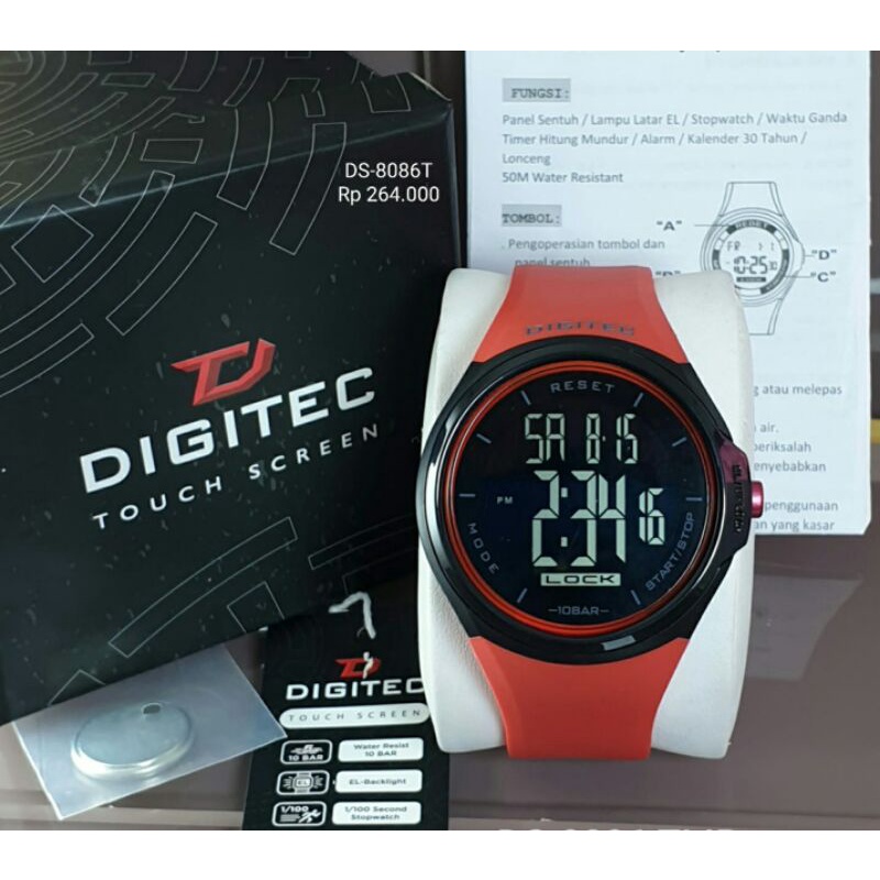 Digitec 8086 DG 8086 DS 8086 original jam tangan pria Digitec 8086 Digital touch screen