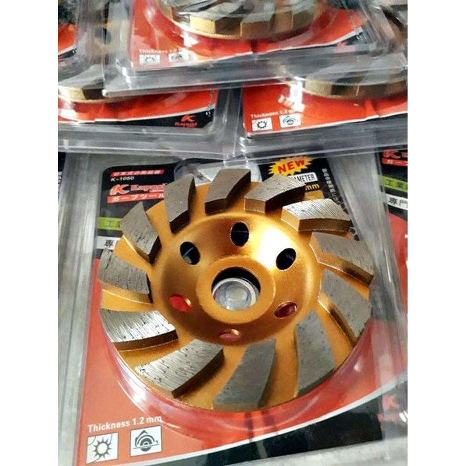 KAPUSI diamond grinding cup mata gerinda diamond cup wheel kupas cat kerok batako tembok beton