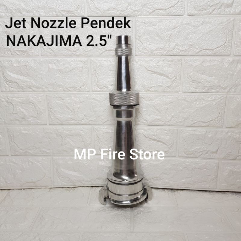 Short Jet Nozzle 2.5 Inch NAKAJIMA Nuzzle Pemadam Pendek Aluminium