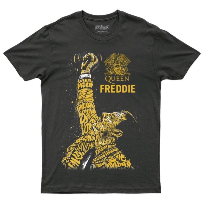 kaos musik FREDDIE MERCURY - kaos musik band - kaos band original - kaos band
