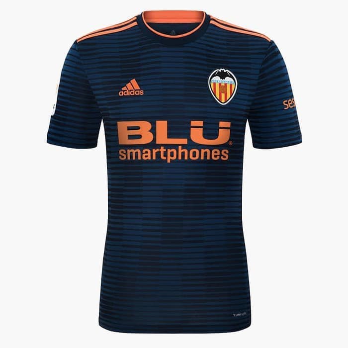 Jersey Baju Kaos Valencia Away 18/19 Grade Ori Futsal Murah Adidas