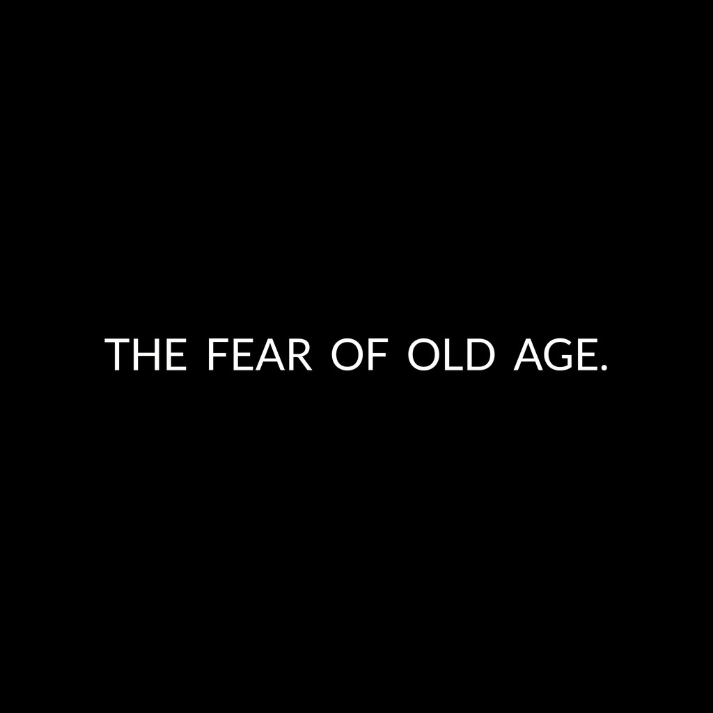 TSHIRT POPCULINE THE FEAR OF OLD AGE BLACK